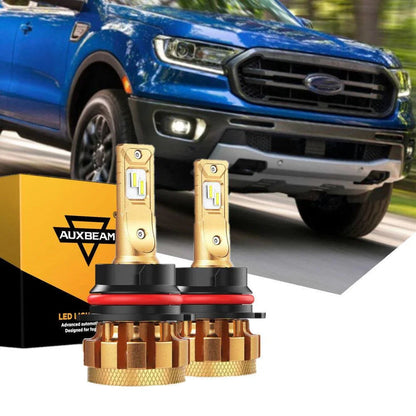 Kit d’ampoules LED feux de route/croisement F-16 Plus série 9007 CAN-bus intégré 14 000 lm pour Ford Ranger 2000–2011 – vue