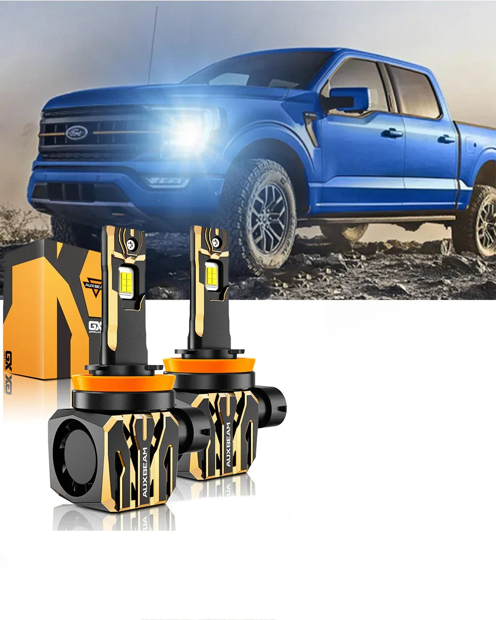 pour 2015-2020 Ford F-150 9005 H11 Ampoules de phare LED Bundle – vue 20