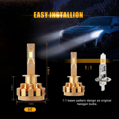Kit d’ampoules LED feux de route/croisement F-16 Plus série CAN-bus intégré 14 000 lm pour Ford Focus 2012 – vue 9