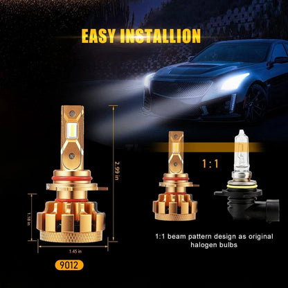 Kit d’ampoules LED feux de route/croisement F-16 Plus série CAN-bus intégré 14 000 lm pour GMC Sierra 2500 HD 2015 – vue 9