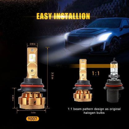 F-16 Plus série CAN-bus intégré 14 000 lm Ampoules LED High feux de croisement pour Ford Focus 2005–2007 – vue 9 – NOVADOMIO