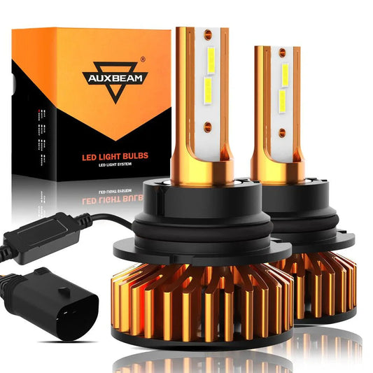 format compact F2 série 10000LM 52W Ampoules de phare LED 6500K blanc froid
