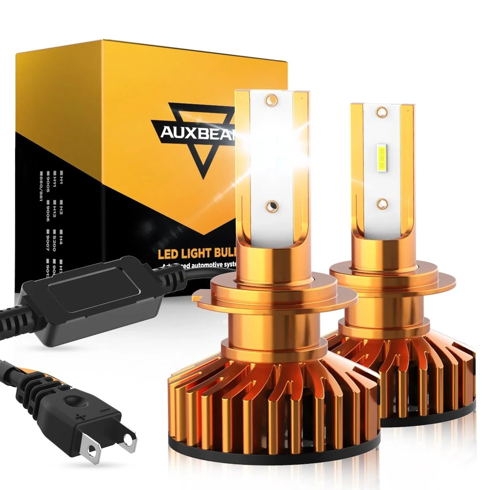 H7 Ampoules de phare LED 52W 10000LM F2 série format compact 6500K blanc froid – 2 ampoules – vue 9
