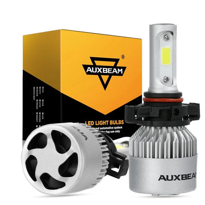 5202 Ampoules de phare LED 72 W 8 000 lm S2 série haute luminosité COB 6 500 K blanc froid – 2 ampoules – NOVADOMIO