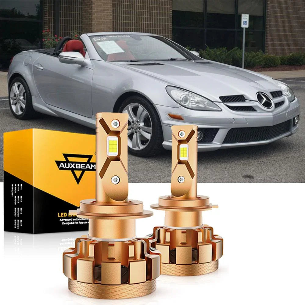 pour 2009-2011 Mercedes-Benz SLK300 avec HID headlamps Ampoules LED High Low Beam Bundle – vue 2