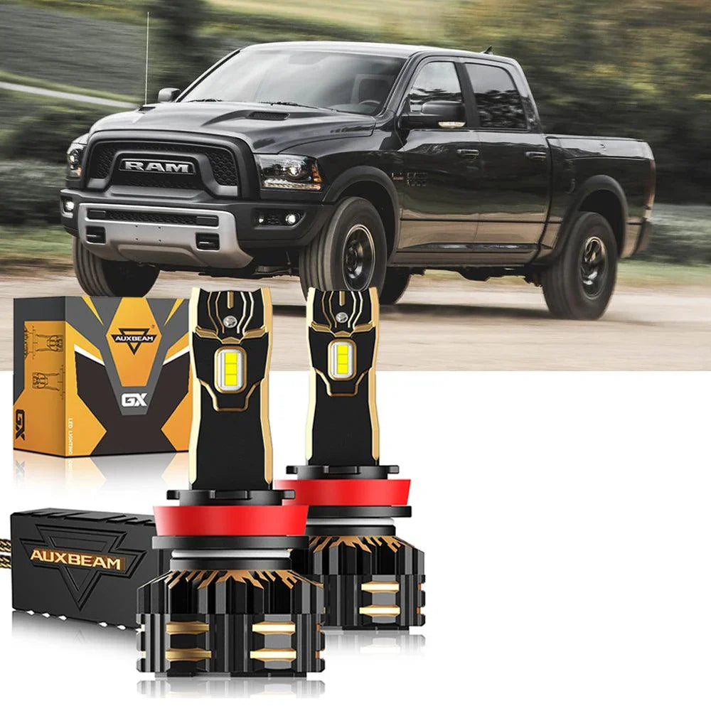 pour 2015 Ram 1500 (without projector-type headlights) 9005 H11 Ampoules de phare LED Bundle – vue 16