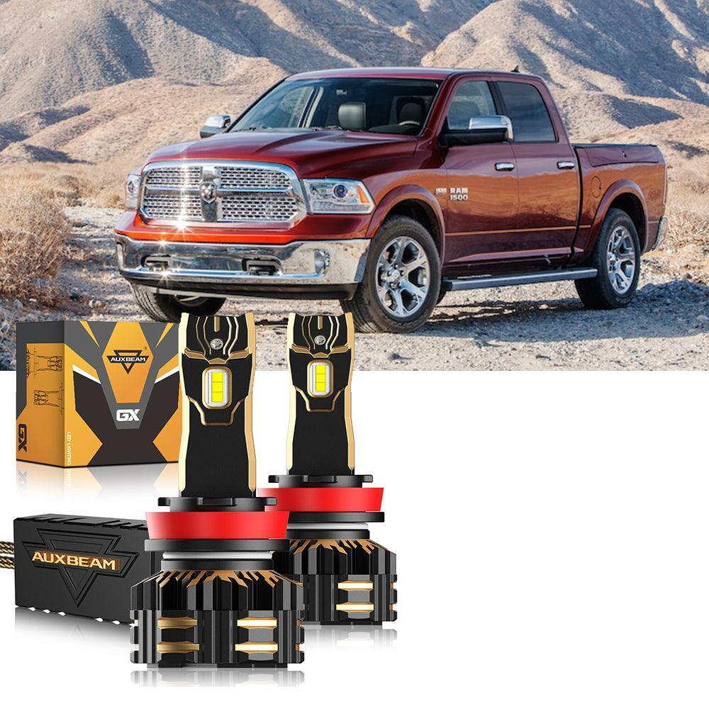 pour 2013 Ram 1500 (Without Projector-Type Headlamps) 9005 H11 Ampoules de phare LED Bundle – vue 16