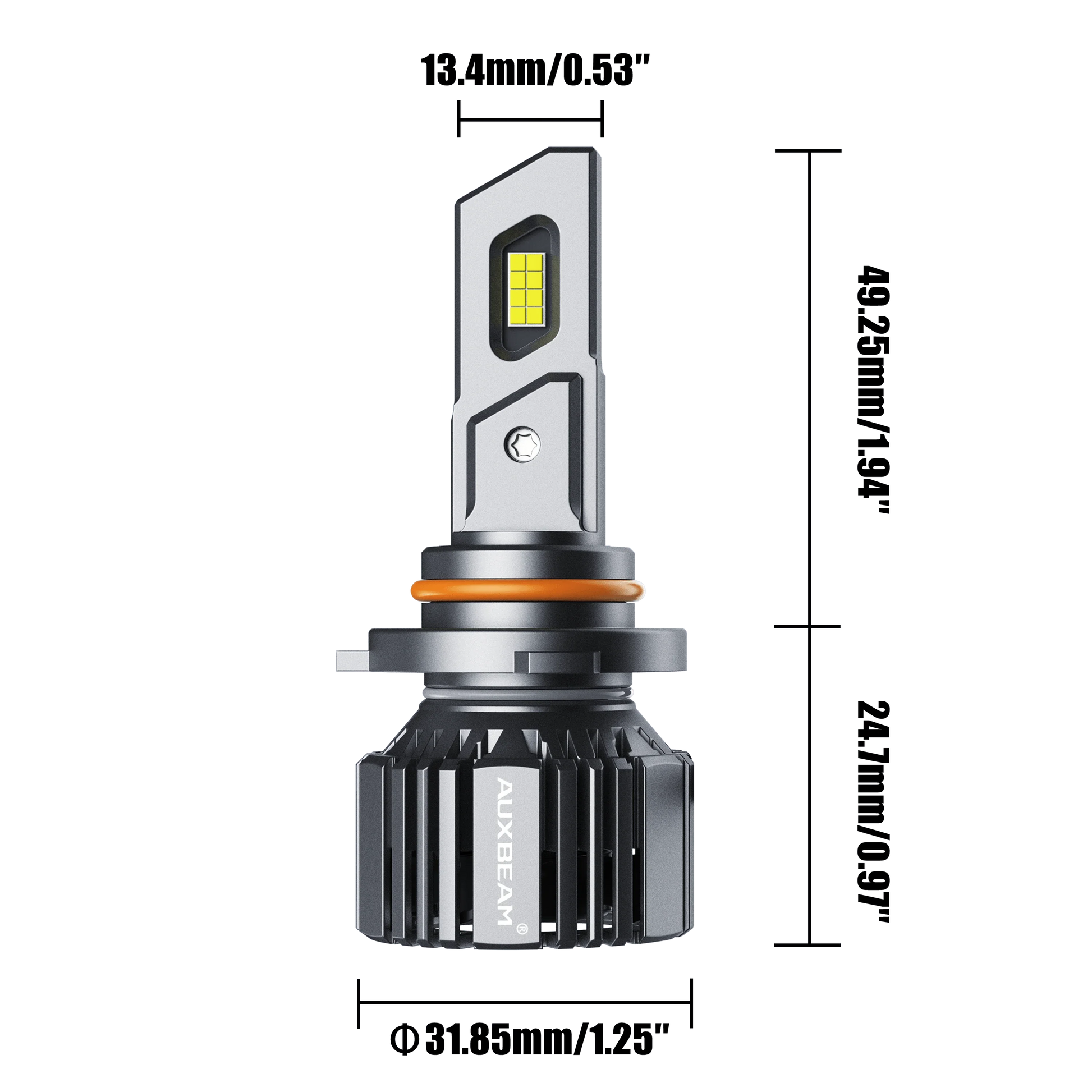 H11+H11 Ampoules de phare LED 90W 20000LM F15 série 20% Smaller Size 6500K blanc froid – 4 ampoules – vue 6