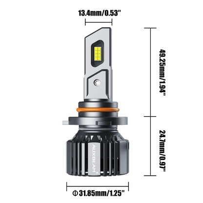 H11+H11 Ampoules de phare LED 90W 20000LM F15 série 20% Smaller Size 6500K blanc froid – 4 ampoules – vue 6 – NOVADOMIO