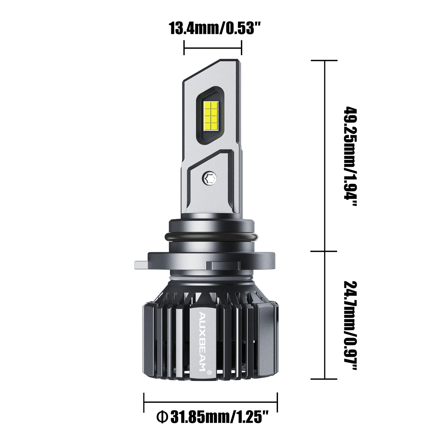 9006/HB4 Ampoules de phare LED 90W 20000LM F15 série 20% Smaller Size 6500K blanc froid – 2 ampoules – vue 6