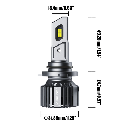 9006/HB4 Ampoules de phare LED 90W 20000LM F15 série 20% Smaller Size 6500K blanc froid – 2 ampoules – vue 6 – NOVADOMIO