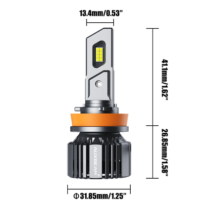 H11/H9/H8 Ampoules de phare LED 90W 20000LM F15 série 20% Smaller Size 6500K blanc froid – 2 ampoules – vue 6 – NOVADOMIO