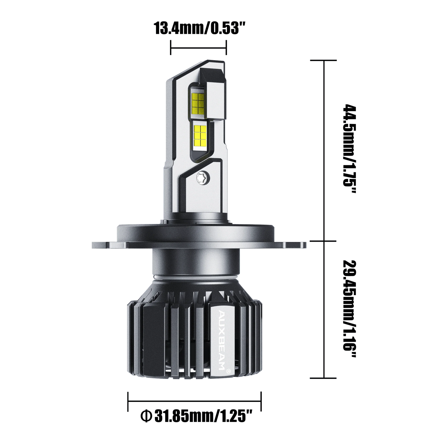 H4/HB2/9003 Ampoules de phare LED 90W 20000LM F15 série 20% Smaller Size 6500K blanc froid – 2 ampoules – vue 6