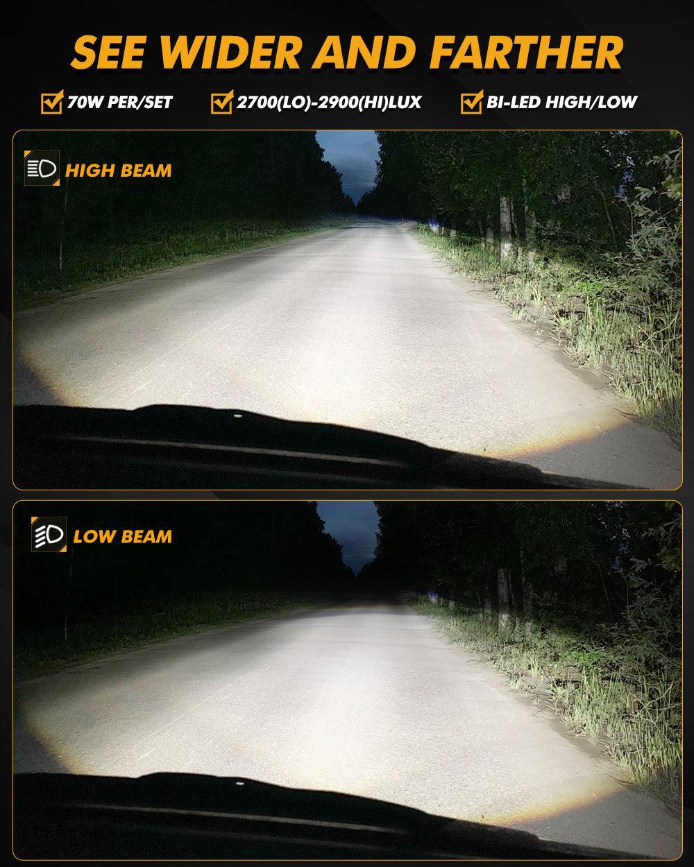 2 Inch 70W Bi-LED Projector Lens Fog Light 6000K HD Lens pour Toyota/Honda | 2 Pcs/Set – vue 4