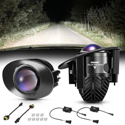 2″ 70 W Bi-LED lentille projecteur antibrouillard 6 000 K bleu Film Lens pour Toyota/Honda | lot de 2 – vue 8 – NOVADOMIO