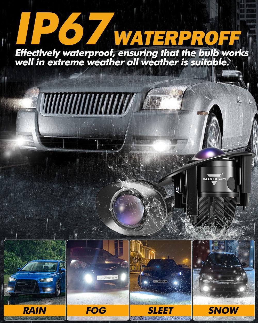 2 Inch 70W Bi-LED Projector Lens Fog Light 6000K Blue Film Lens pour Toyota/Honda | 2 PCS/Set – vue 7