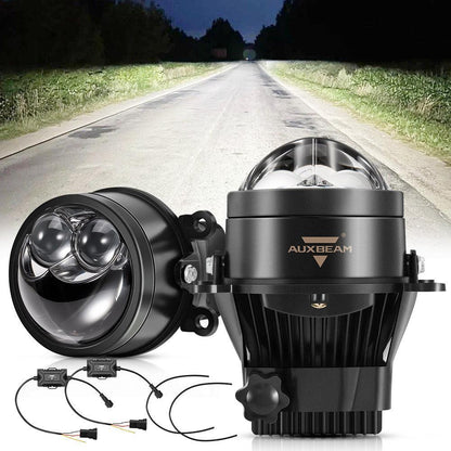 3″ 106 W feux de route 70 feux de croisement Bi-LED lentille projecteur antibrouillard 6 000 K Dual Direct-Beam Laser spot