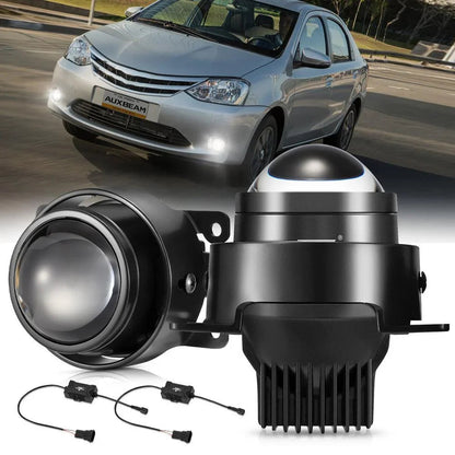2.5″ 80 W Bi-LED lentille projecteur antibrouillard 6 000 K HD Lens pour Toyota/Honda | lot de 2 – vue 8 – NOVADOMIO