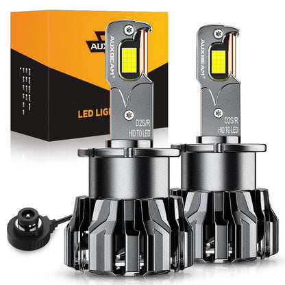 D2 D2S D2R Ampoules de phare LED 70 W 22 000 lm D-PRO série remplacement HID 6 500 K blanc froid – 2 ampoules – NOVADOMIO