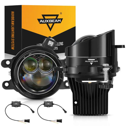 3″ 106 W feux de route 70 feux de croisement Bi-LED lentille projecteur antibrouillard 6 000 K Dual Direct-Beam Laser spot