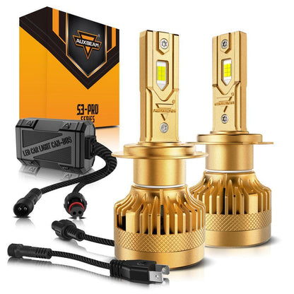 Dual Decoder sans erreur CAN-bus S3 Pro série 12 V 24 000 lm 120 W Ampoules de phare LED 6 500 K blanc froid – vue 13