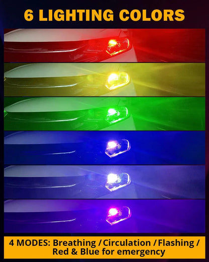 H11/H9/H8 RGB Ampoules de phare LED/DRL/antibrouillard R7 série 70 W 25 000 lm 6 500 K blanc froid + RGB télécommande – 2