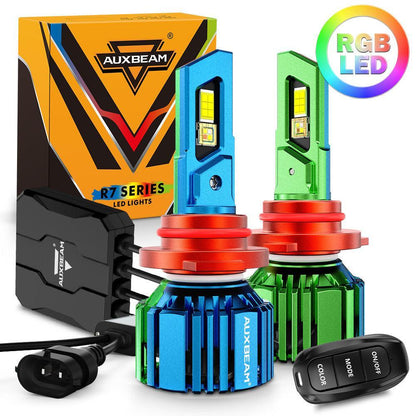 R7 série 25 000 lm 70 W RGB télécommande Ampoules de phare LED/DRL/antibrouillard – vue 14 – NOVADOMIO