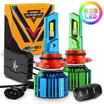 R7 série 25 000 lm 70 W RGB télécommande Ampoules de phare LED/DRL/antibrouillard – vue 15 – NOVADOMIO