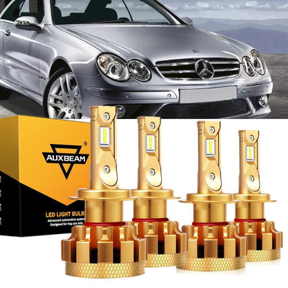 Kit d’ampoules LED feux de route/croisement F-16 Plus série CAN-bus intégré pour Mercedes-Benz CLK550 avec phares halogènes