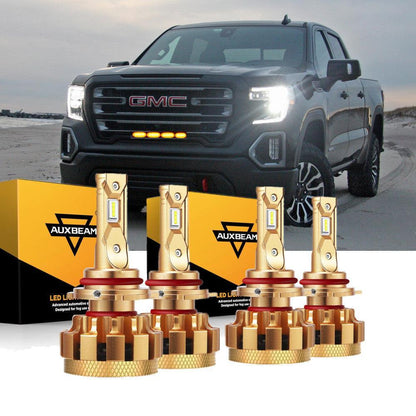 Kit d’ampoules LED feux de route/croisement F-16 Plus série CAN-bus intégré 14 000 lm pour GMC Sierra 1500 (Denali) 2002