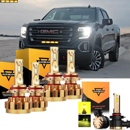 Kit d’ampoules LED feux de route/croisement F-16 Plus série CAN-bus intégré 14 000 lm pour GMC Sierra 1500 (Denali) 2003–2006