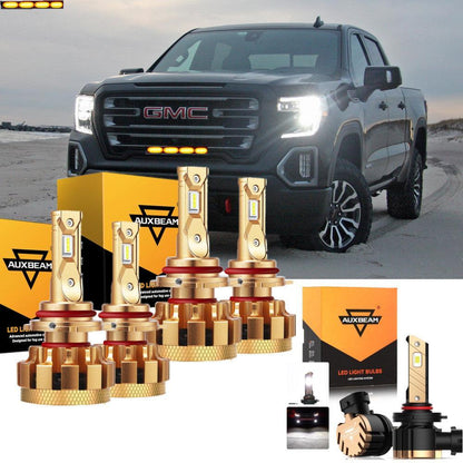 Kit d’ampoules LED feux de route/croisement F-16 Plus série CAN-bus intégré 14 000 lm pour GMC Sierra 1500 (Denali) 2003–2006