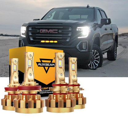 pour 2007-2008 GMC Sierra 1500 (Denali SLE SLT WT) F-16 Plus série CANbus intégré qualité automobile 14000LM Ampoules LED kit