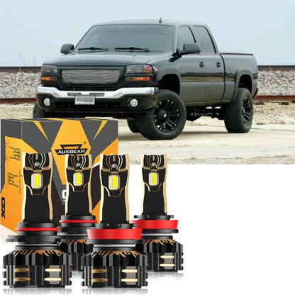 pour 2007-2014 GMC Sierra 2500 HD 9005 H11 Ampoules de phare LED Bundle – vue 11 – NOVADOMIO