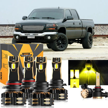 pour 2003-2006 GMC Sierra 2500 HD 9005 9006 Ampoules de phare LED Bundle – vue 11 – NOVADOMIO