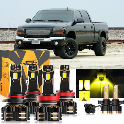 pour 2007-2014 GMC Sierra 2500 HD 9005 H11 Ampoules de phare LED Bundle – vue 10 – NOVADOMIO