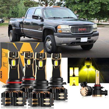 pour 2003-2006 GMC Sierra 3500 9005 9006 Ampoules de phare LED Bundle – vue 12 – NOVADOMIO