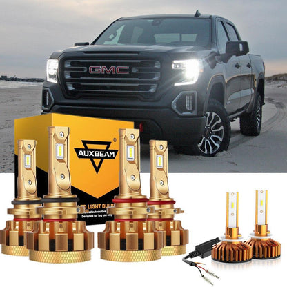 Kit d’ampoules LED feux de route/croisement F-16 Plus série CAN-bus intégré 14 000 lm pour GMC Sierra 1500 2000–2001