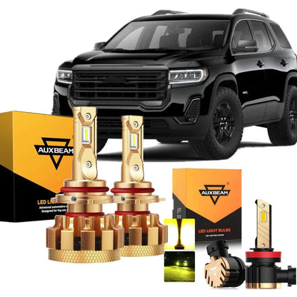 Kit d’ampoules LED feux de route/croisement F-16 Plus série CAN-bus intégré 14 000 lm pour GMC Acadia (avec phares halogènes)