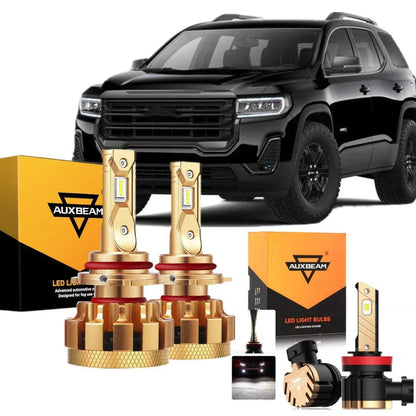 Kit d’ampoules LED feux de route/croisement F-16 Plus série CAN-bus intégré 14 000 lm pour GMC Acadia (avec phares halogènes)