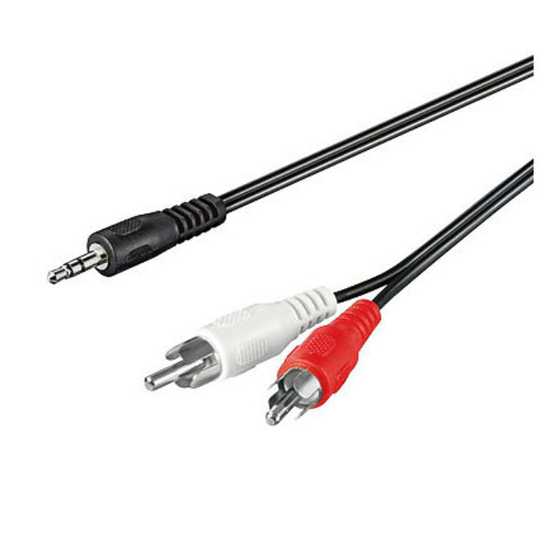 GOOBAY Audio-adaptateur câble 150cm, 2-channel RCA to 3.5mm jack