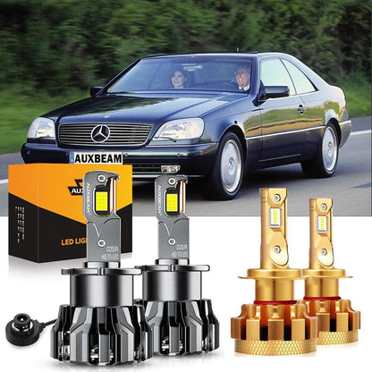 Kit d’ampoules LED feux de route/croisement pour Mercedes-Benz CL500 avec phares HID 2000–2009 – NOVADOMIO