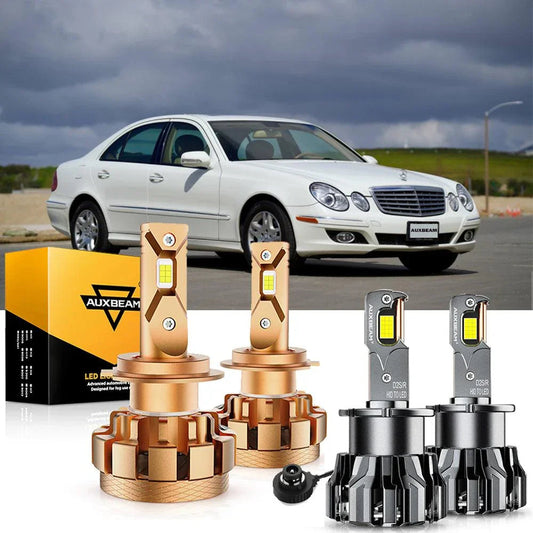 pour 2000-2007 Mercedes-Benz E320 avec HID headlamps Ampoules LED High Low Beam Bundle