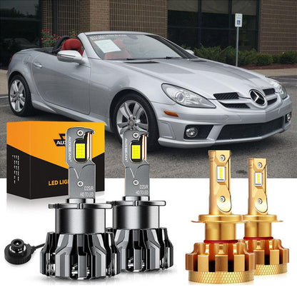 Kit d’ampoules LED feux de route/croisement pour Mercedes-Benz SLK300 avec phares HID 2009–2011 – NOVADOMIO