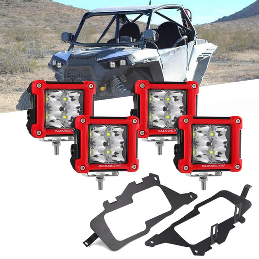 3″ projecteurs LED compacts Spot/faisceau large avec faisceau électrique & Projecteurs LED compacts supports de montage Combo