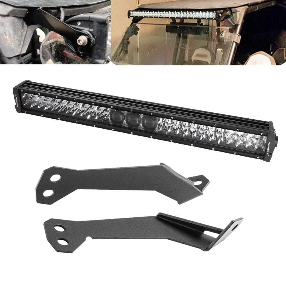 32 Inch 5D-PRO série Dual Row Barres LED & Car Roof Windshield Mounting Brackets Combo pour 2014-2021 RZR XP 1000 and RZR XP…