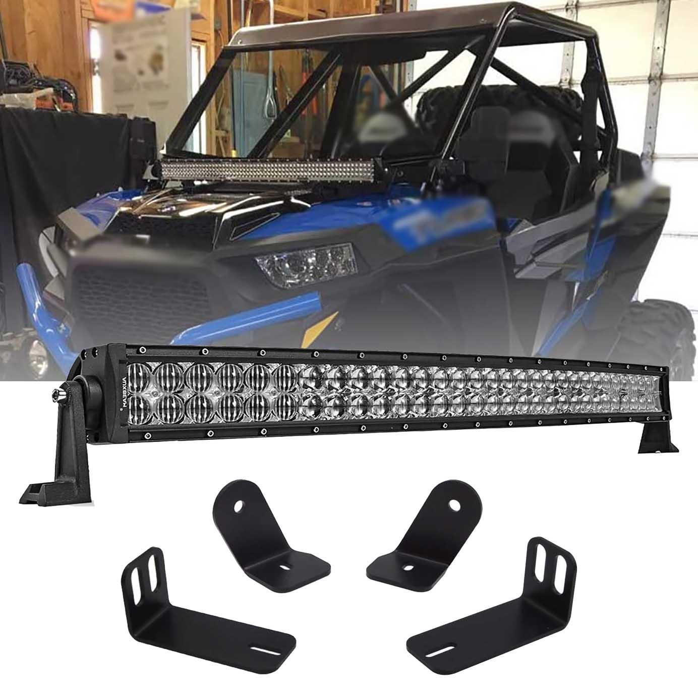 32 Inch 5D série Straight/Curved Barres LED & A-pillar Barres lumineuses Mounting Bracket Combo pour RZR 900/ RZR S900/ RZR…