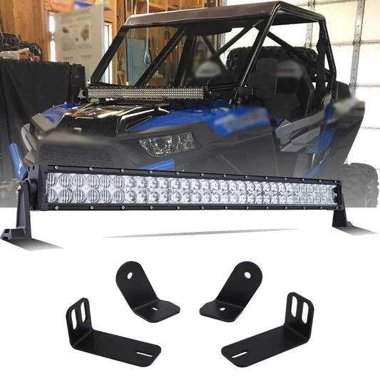 32″ 5D série droit/courbé Barres LED & montant A Barres lumineuses support de montage Combo pour RZR 900/ RZR S900/ RZR 900