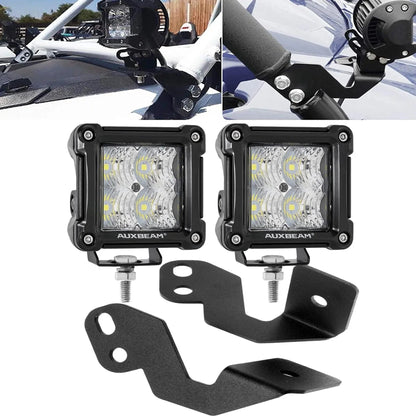 3″ projecteurs LED compacts Spot/faisceau large & montant A support de montage pour 2014–2020 POLARIS RZR XP 1000, 2015–2020