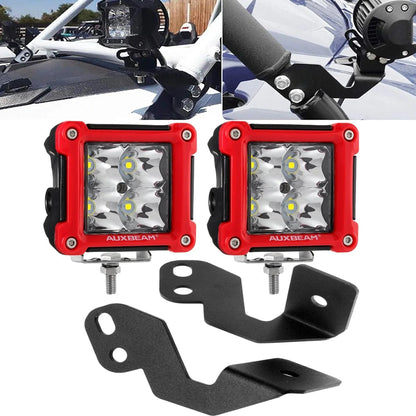 3″ projecteurs LED compacts Spot/faisceau large & montant A support de montage pour 2014–2020 POLARIS RZR XP 1000, 2015–2020